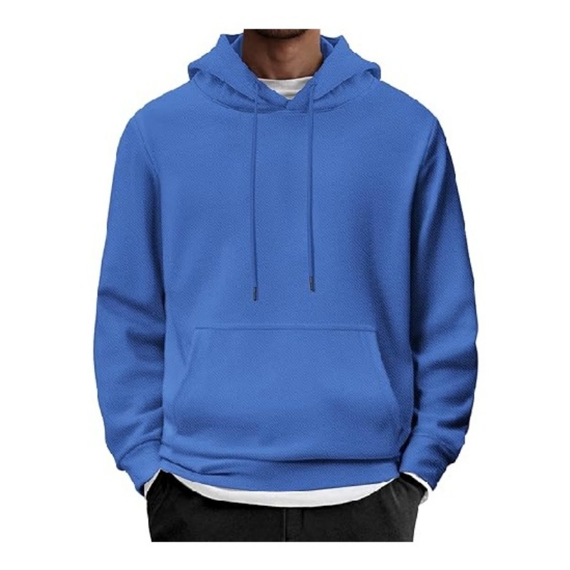 Mens Hoodie Long Sleeve Casual Pullover Hooded Sweatshirt