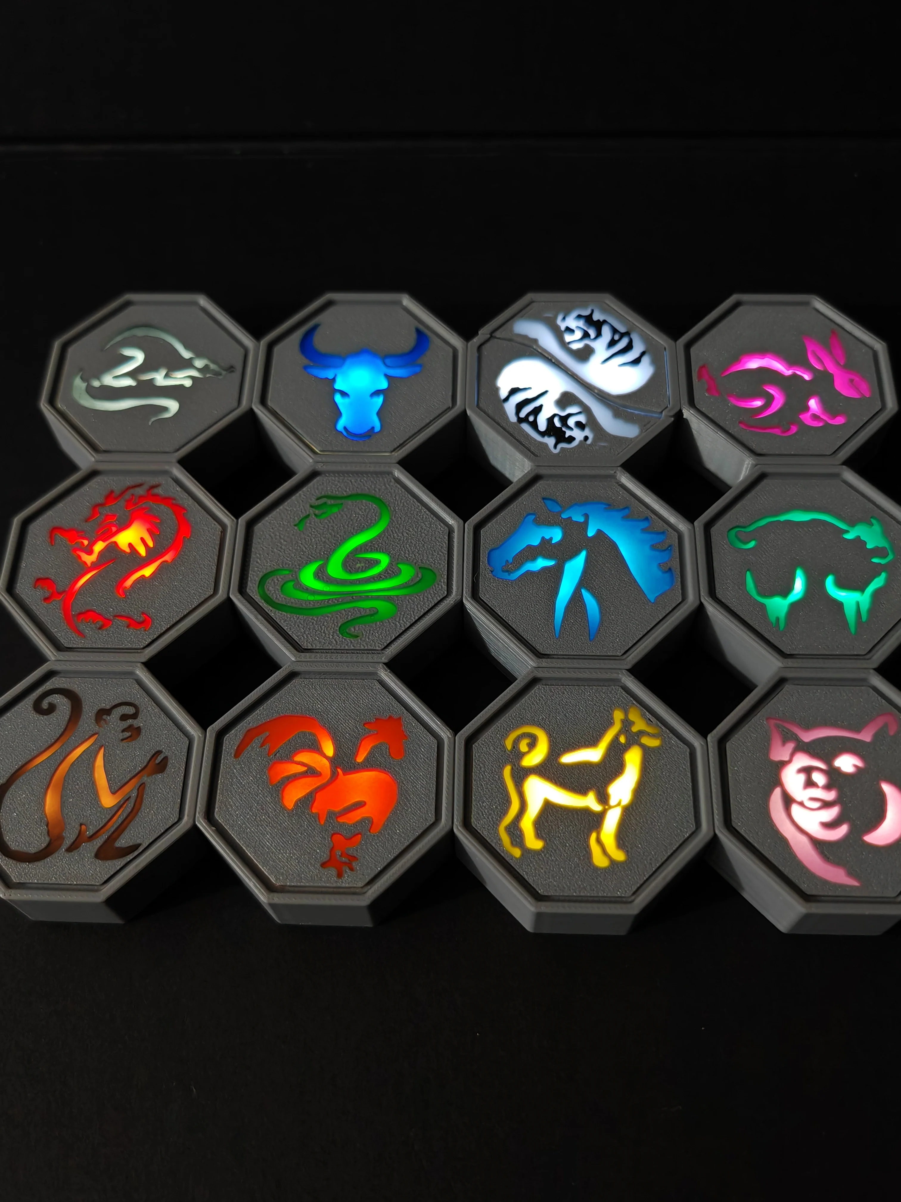 12 Mystic Artifacts: Interactive 1:1 Scale Zodiac Totems with LED Sensing