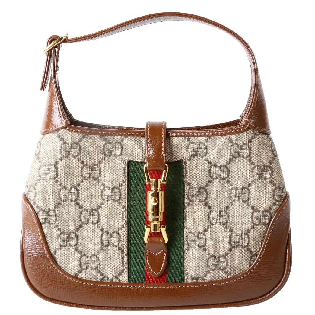 GUCCI 637092 Jackie 1961 Mini Hobo Brown
