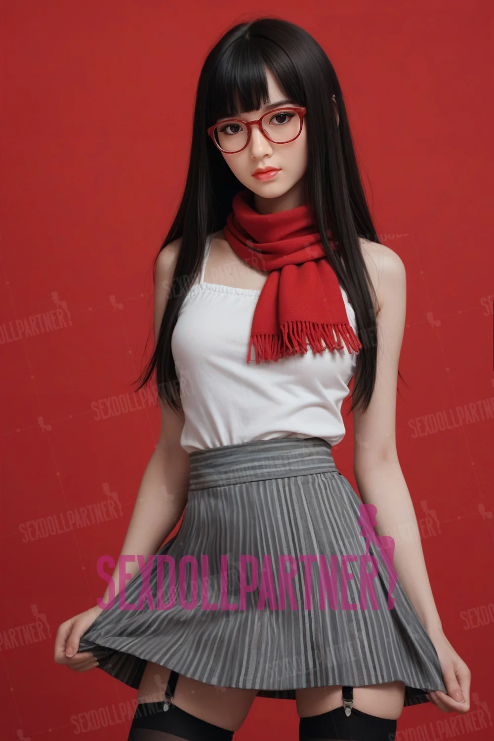 US Stock - Yumi Plus 5ft25 / 160cm 221 Head TPE Japanese Flat Chest Skinny Sex Doll For Men