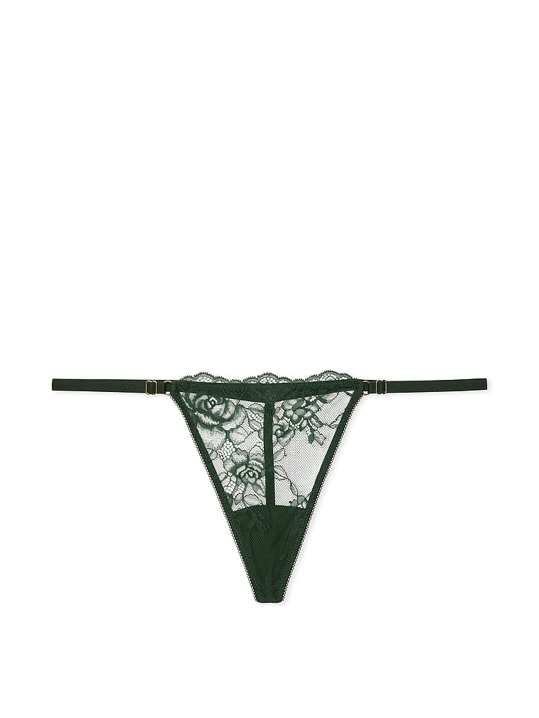 Very Sexy Rose Lace Adjustable V-String Panty Lace