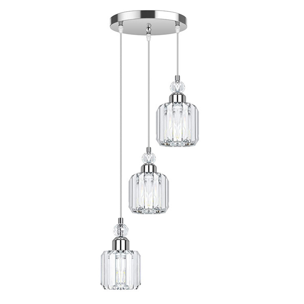 European Style Simple Dining Room Crystal Pendant Light