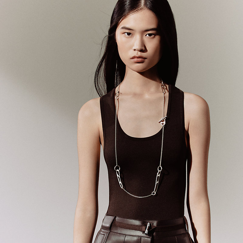 Chaine d'ancre Punk long necklace