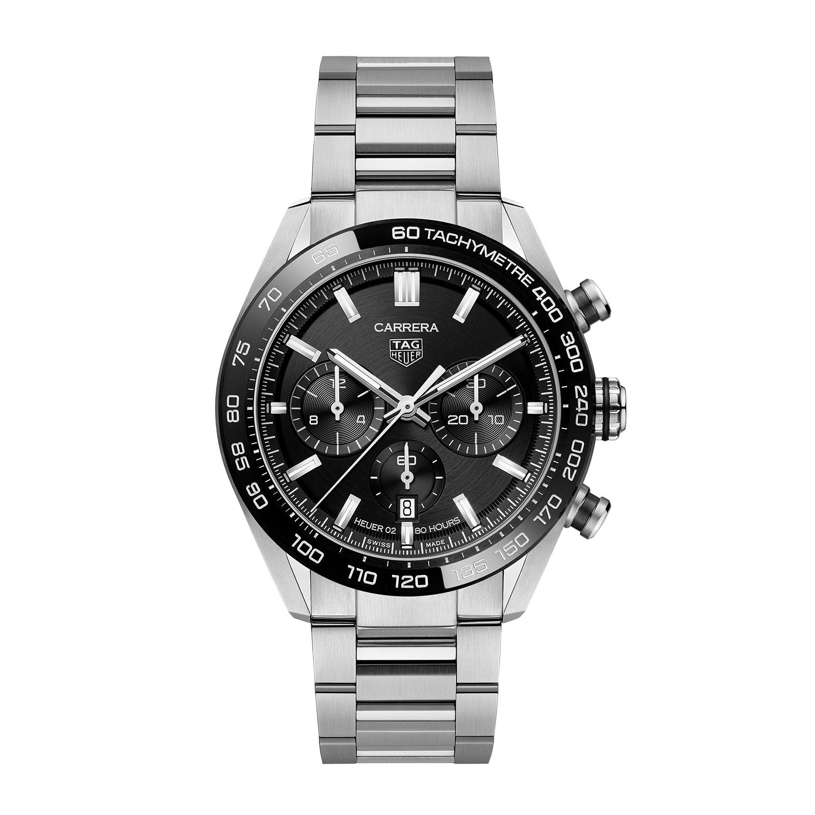 【7A Quality】TAG Heuer Carrera Chronograph  Automatic 44mm Steel CBN2A1B.BA0643