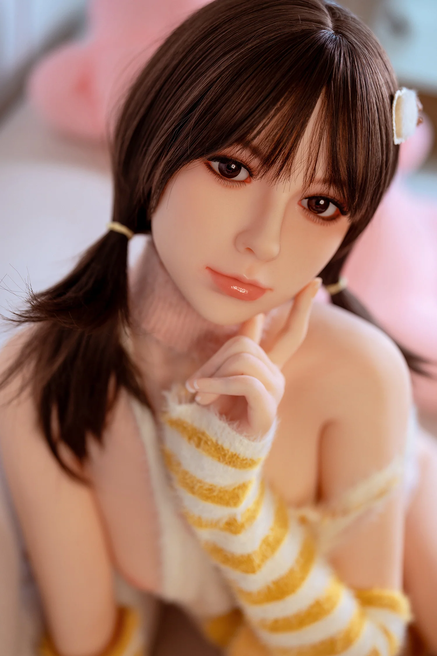 US Stock - Norma 4.92ft/ 150cm #311 Head Full TPE Cute Asian Girl Realistic Flat Chest Sex Doll