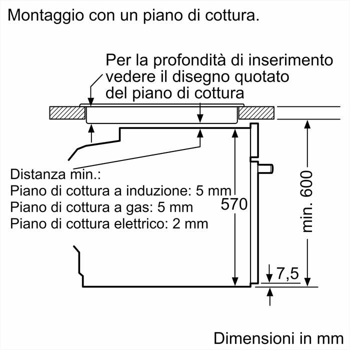 BOSCH - Forno incasso elettrico HBA571BB4 Classe A+-Nero