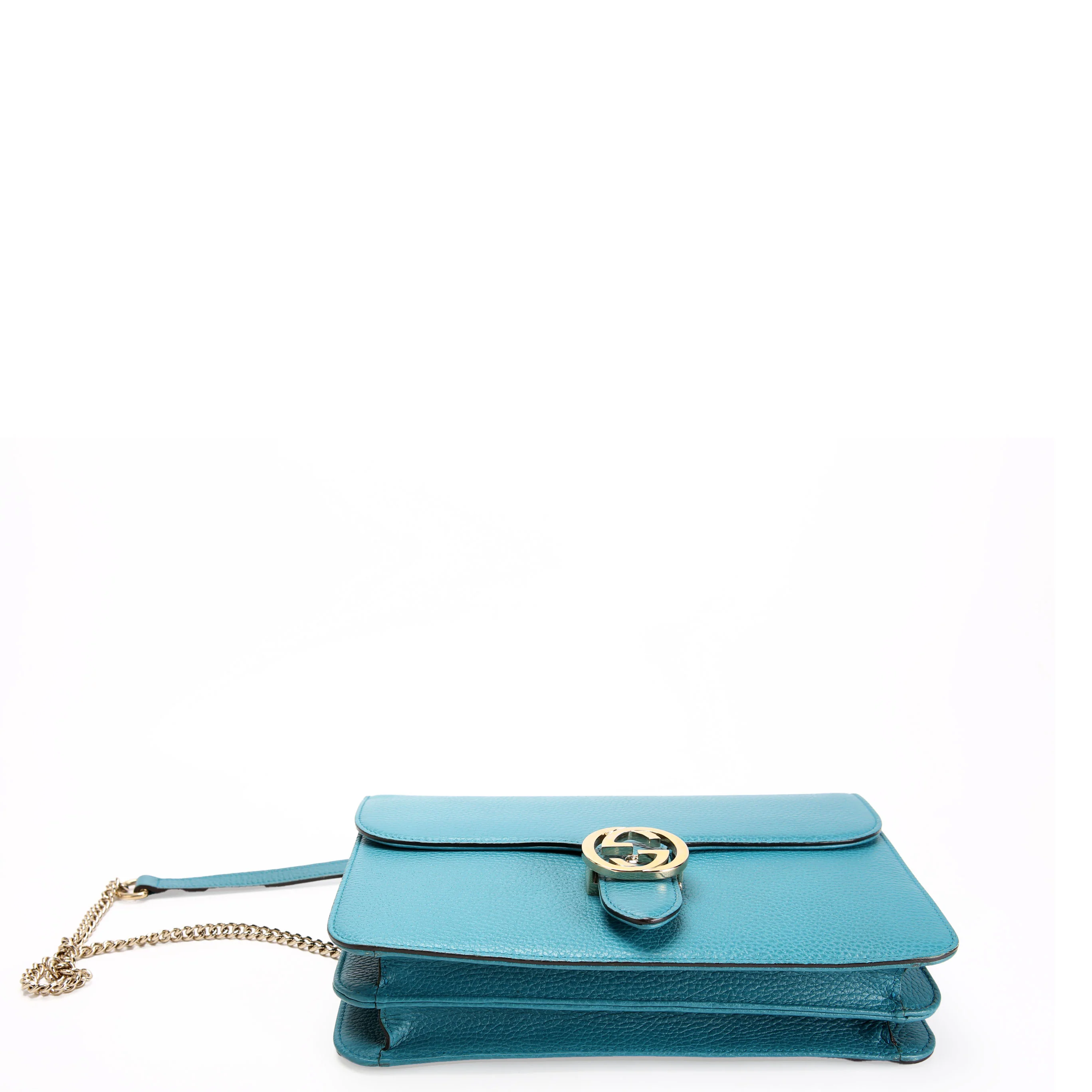 510303 Interlocking GG Shoulder Turquoise