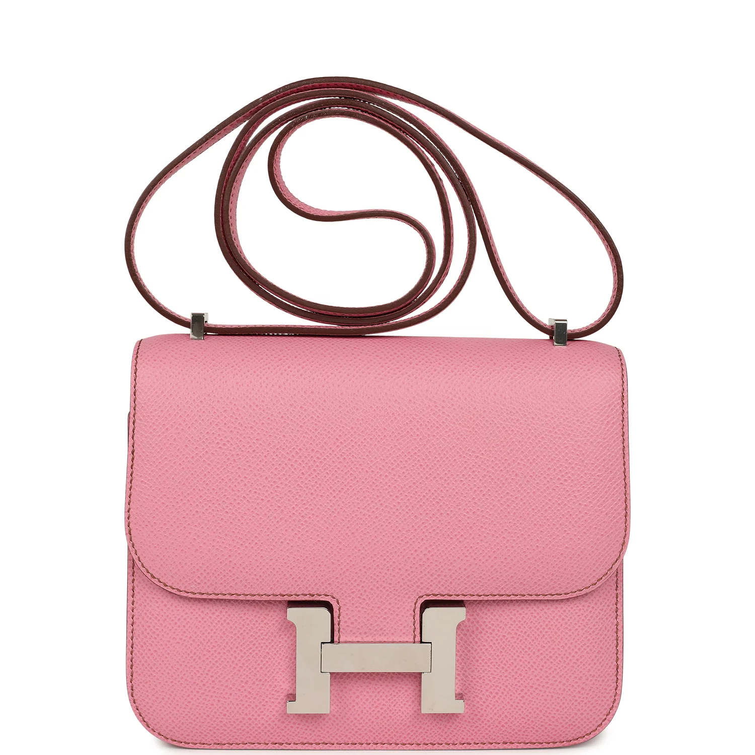 Hermes Constance 18 Bubblegum Epsom Palladium Hardware