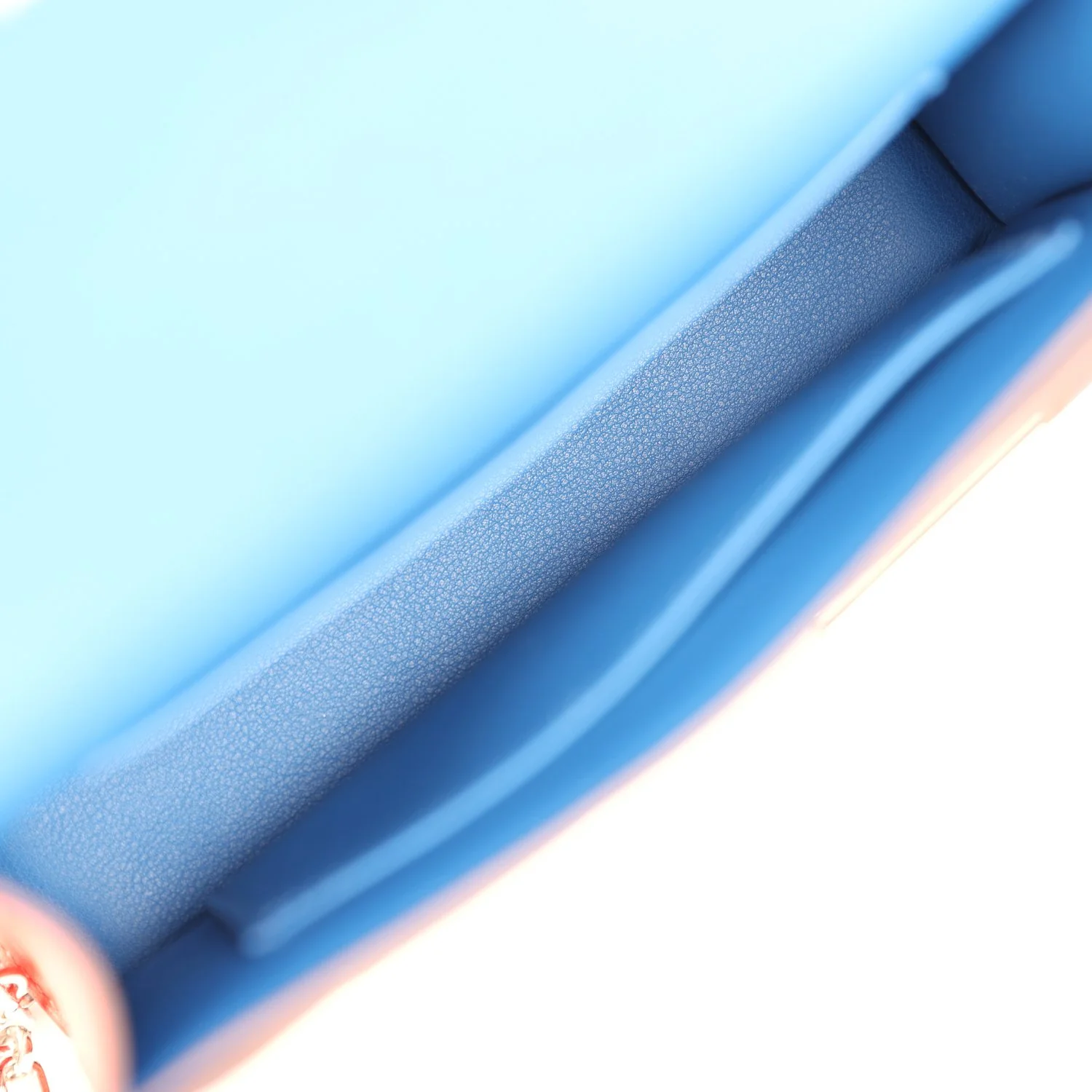 Hermes Mini Verrou 17 Capucine, Bleu Electric, Bleu Saphir Swift Palladium Hardware