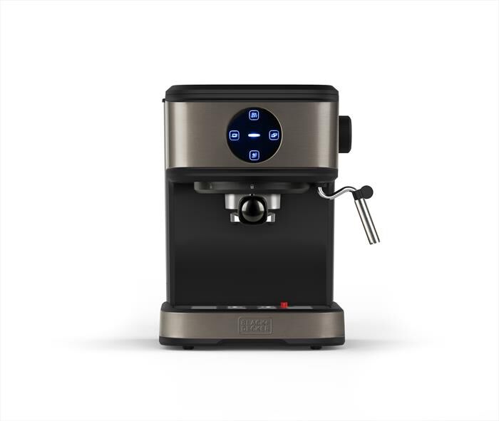 BLACK & DECKER - Macchina da caffè espresso BXCO850E-Grigio anti-impronta
