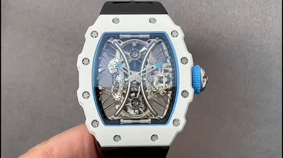 【7A Quality】Richard Mille RM053-01 Pablo MacDonough Skeleton Dial Black Rubber Strap