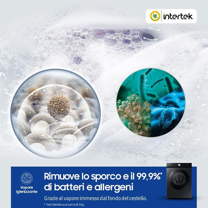 SAMSUNG - Lavatrice WW90DB7U94GBU3 9 Kg Classe A-NERO