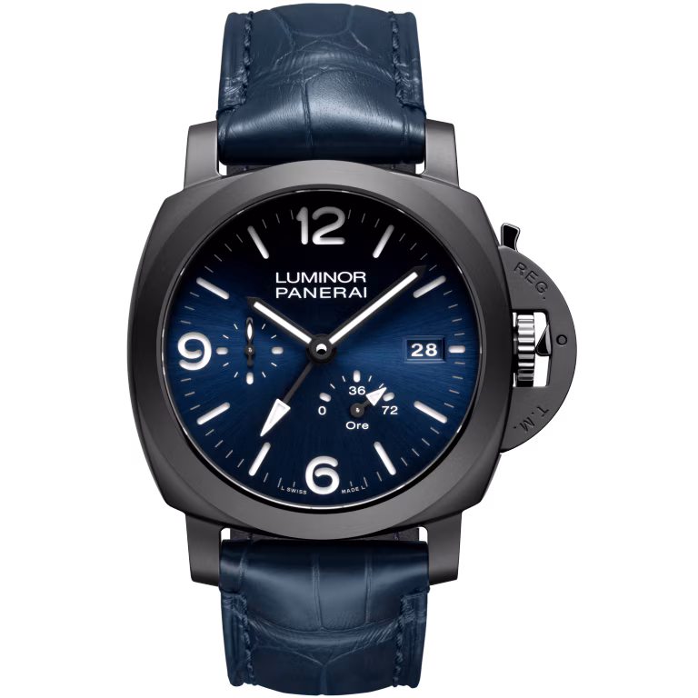 【7A Quality】Panerai  Luminor GMT Power Reserve Ceramica 44mm PAM01574