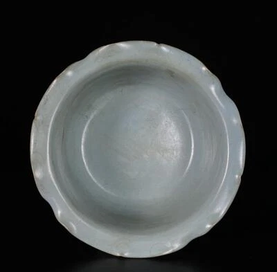 Qianlong Signed Old Chinese Song Ru Yao Ru Kiln Brush Washer N896