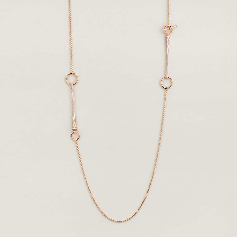 Clou de forge long necklace