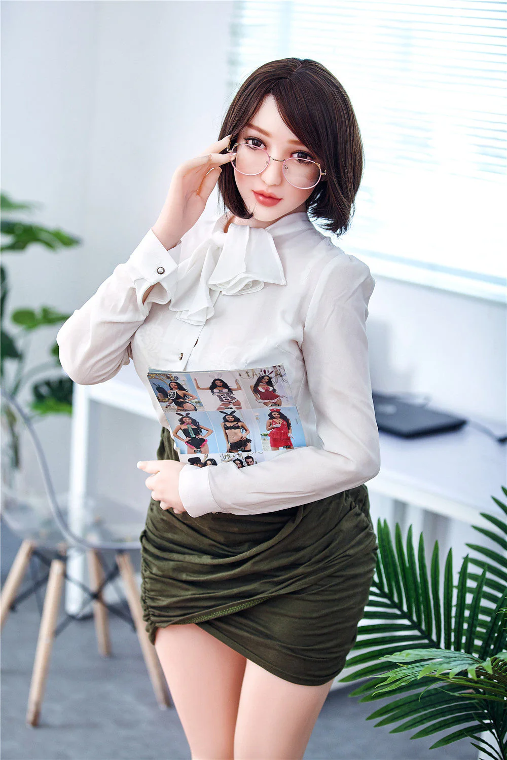 US Stock - Irontechdoll Mika 5ft21/ 159cm #69 Head TPE Realistic MILF Fat Sex Doll With Thick Thighs