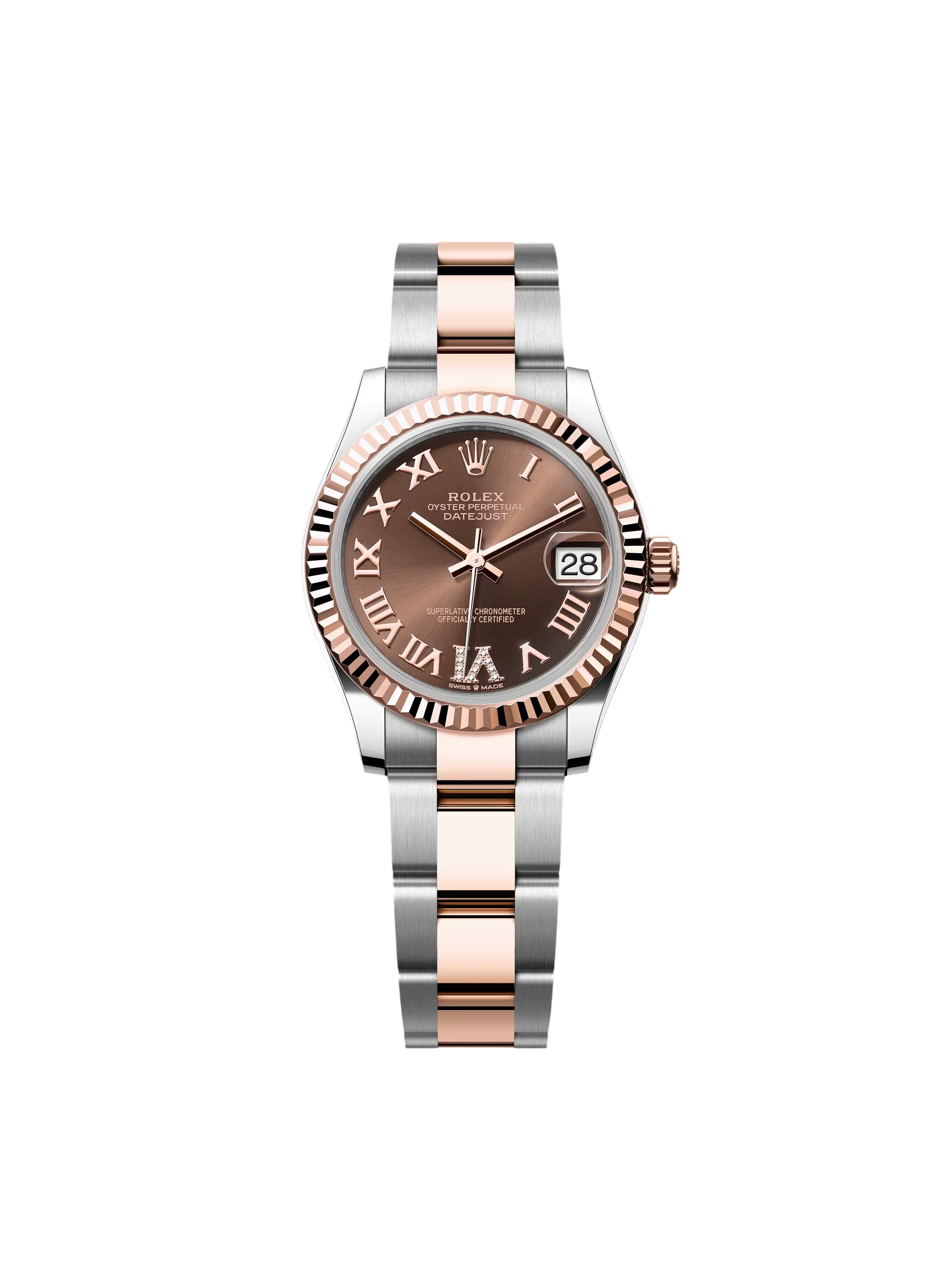 RLX Datejust m278271-0003/0004 Chocolate 31mm Dial Oyster Bracelet Watch