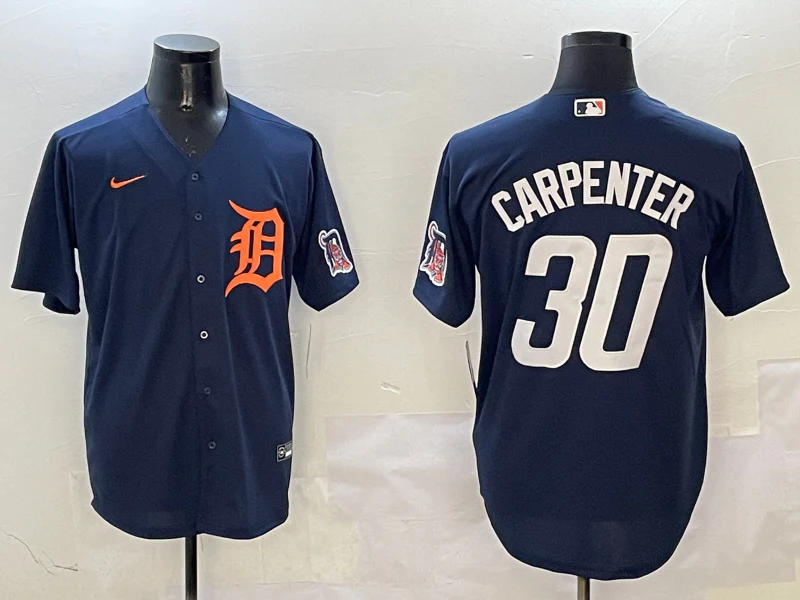 Men's Detroit Tigers Kerry Carpenter #30 Navy Limited Player Jersey