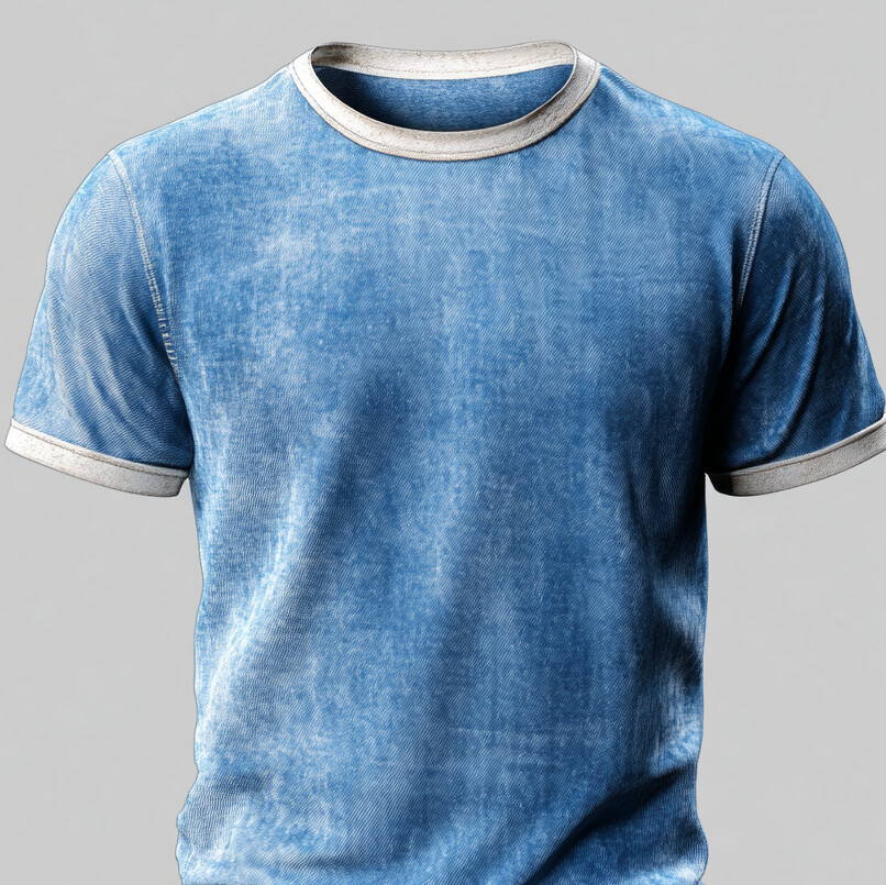 Men's Cotton Washed Round Neck Short Sleeve T-Shirt