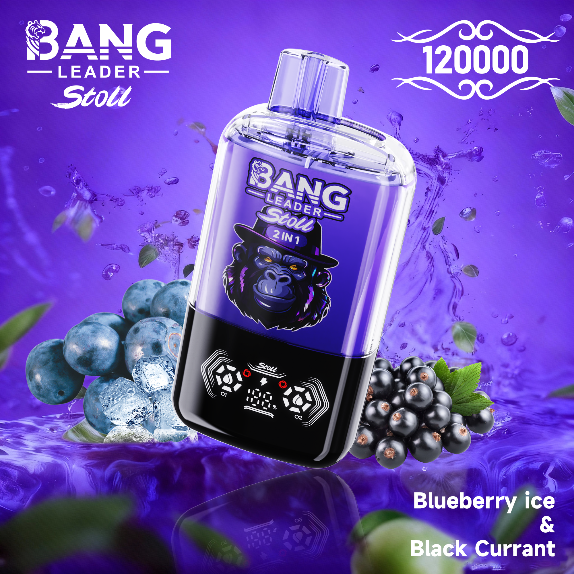 [Minimum order of two]Bang Leader Stoll 120K Puffs 2-in-1 Prefilled Vape | Dual Flavor,  Rechargeable