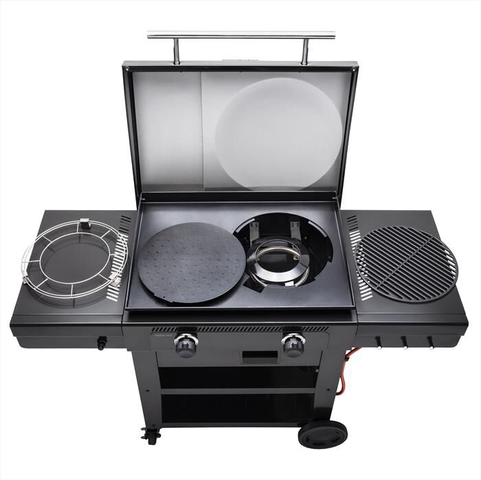 CHAR-BROIL - PLANCHA VERSA TILE 3 IN 1 GAS 2 FUOCHI-Black