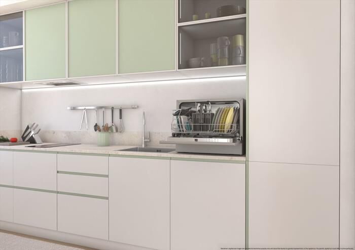 CANDY - Lavastoviglie CP 6E51LS Classe E 6 coperti-Stainless steel