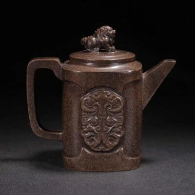 Wu Yungen Signed Old Chinese Handmade Yixing Zisha Teapot w/dragon N2089