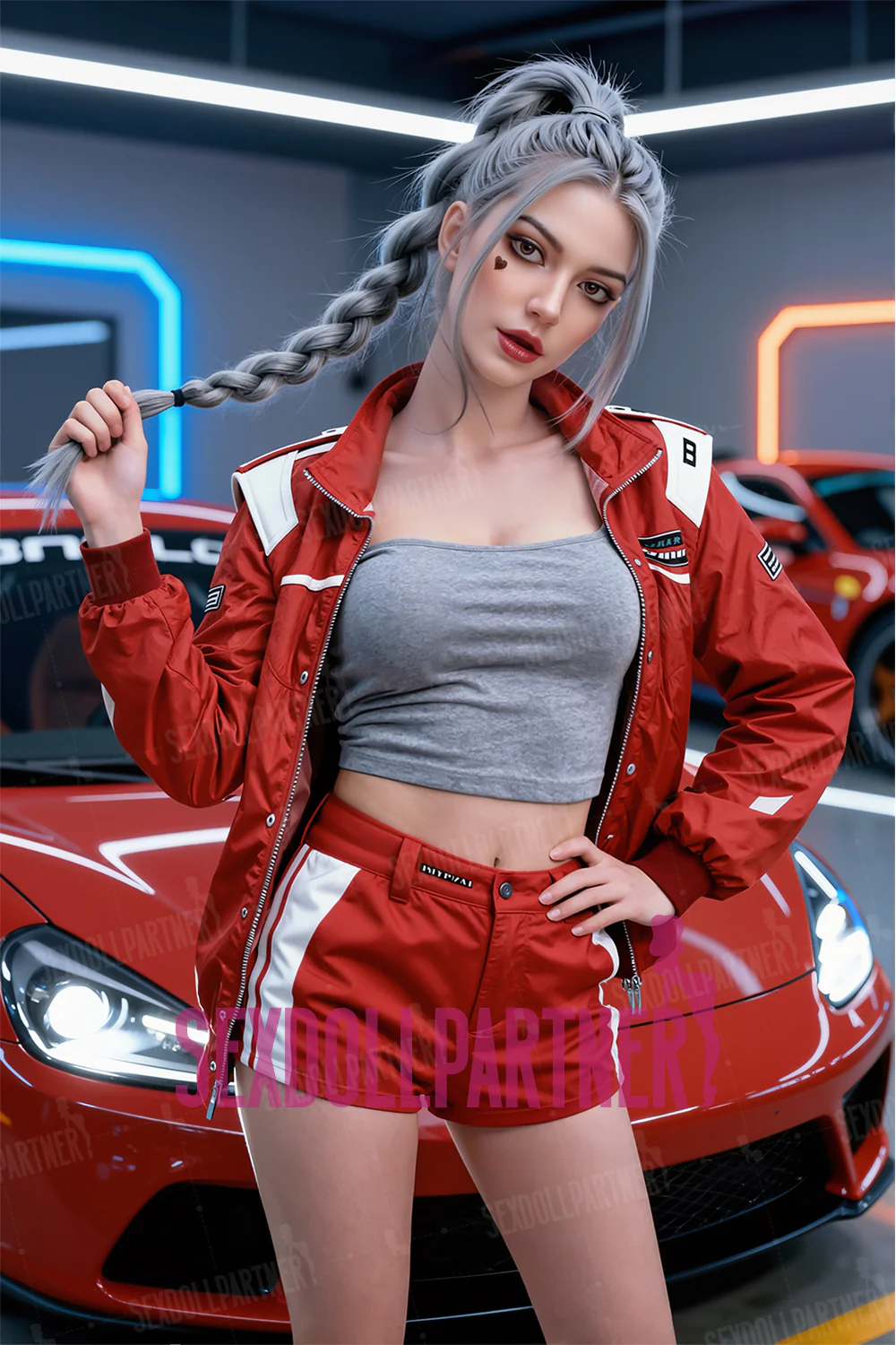 US Stock - Makayla Plus 5.68ft / 173cm #M7 ROS Soft Silicone Head + TPE Body Full Size Small Chest Skinny Adult Love Sex Doll For Blowjob