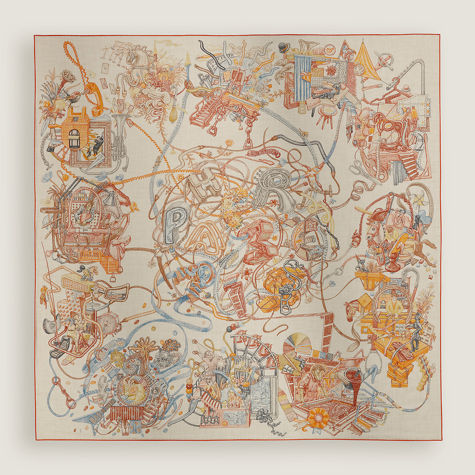 Le Monde d'Hermès shawl 140