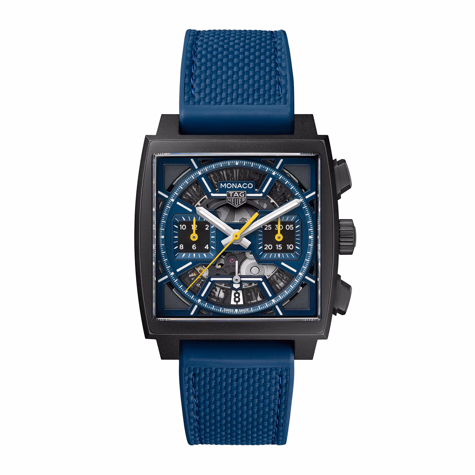 【7A Quality】TAG Heuer Monaco Skeleton 39mm Mens Watch Blue CBL2188.FT6261