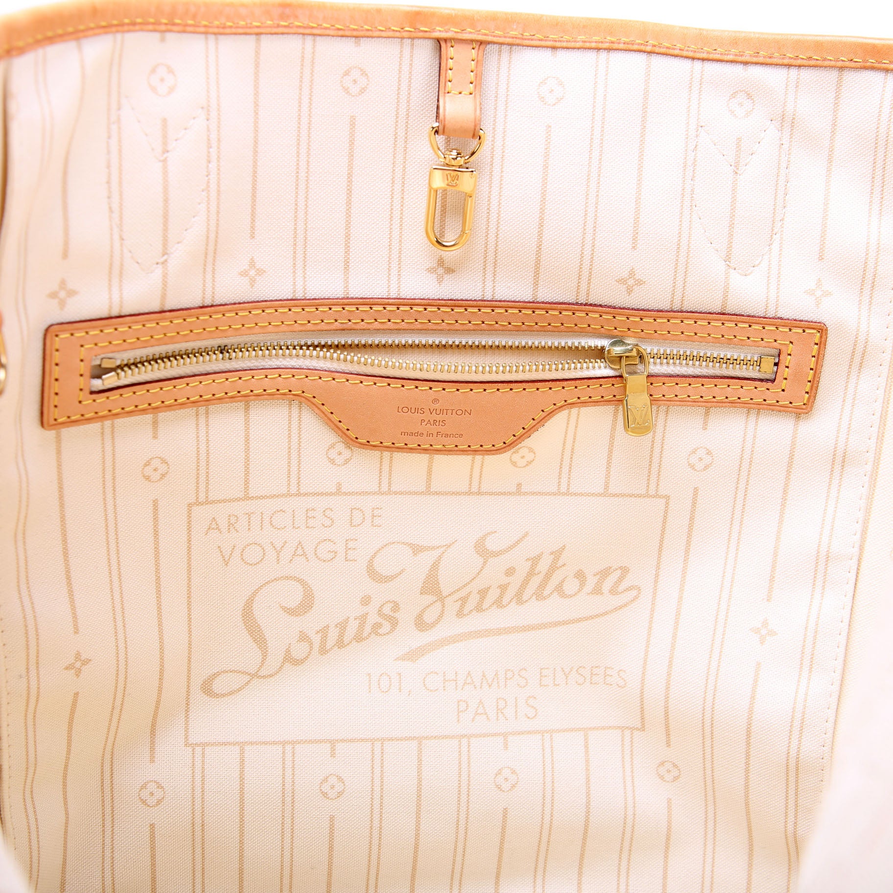 Neverfull MM Damier Azur Beige