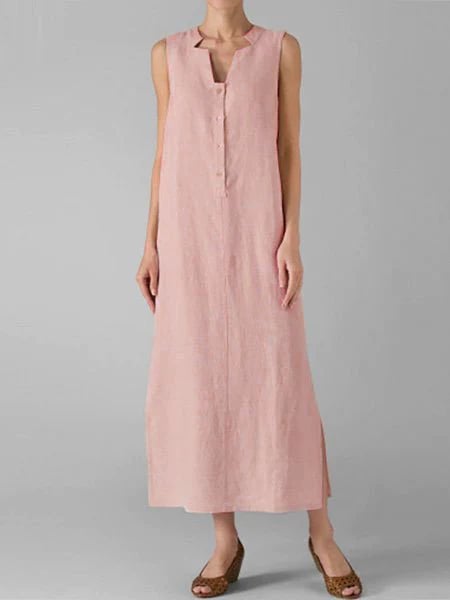V Neck Sleeveless Sexy Loose Dress