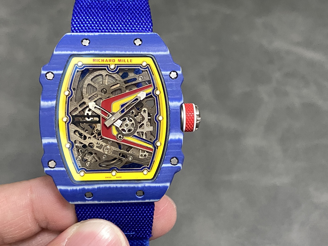 【7A Quality】Richard Mille RM 67-02 Fernando Alonso Replica Super Clone Watch – Swiss Skeleton Dial Carbon Case