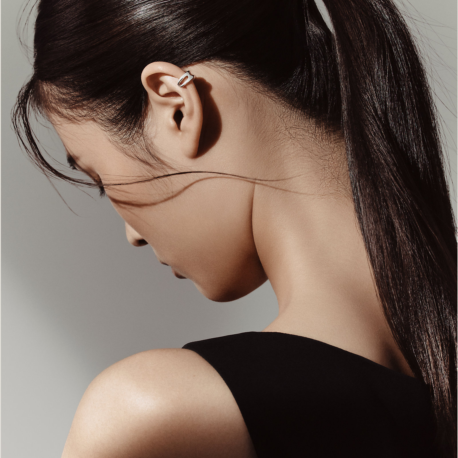 Chaine d'ancre Punk single ear cuff