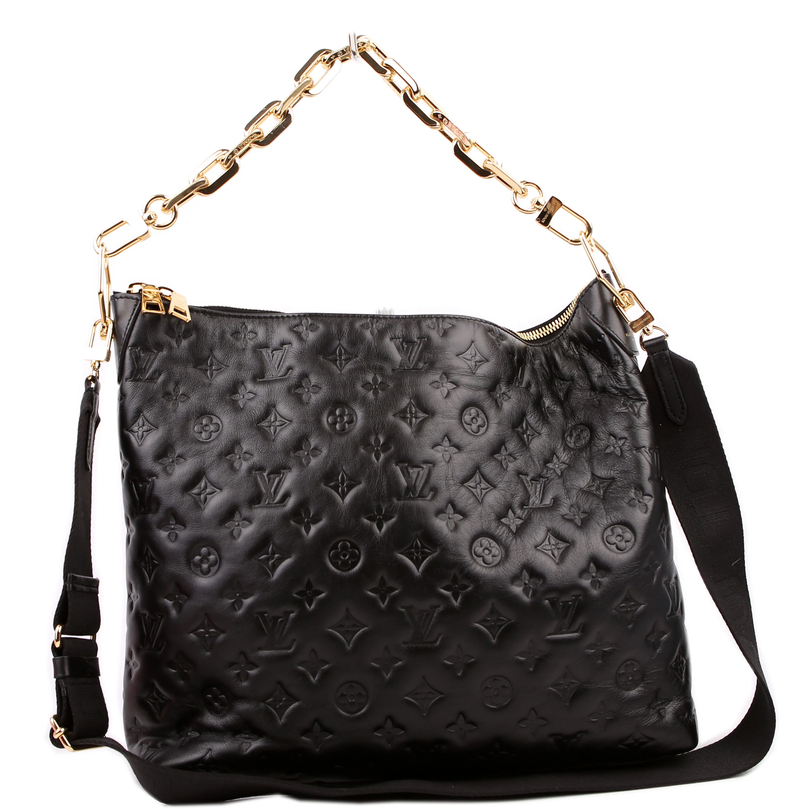 LOUIS VUITTON Coussin Hobo MM Empreinte Black