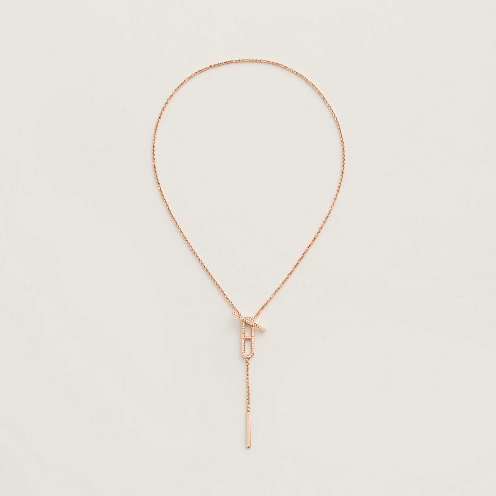 Ever Chaine d'ancre lariat necklace