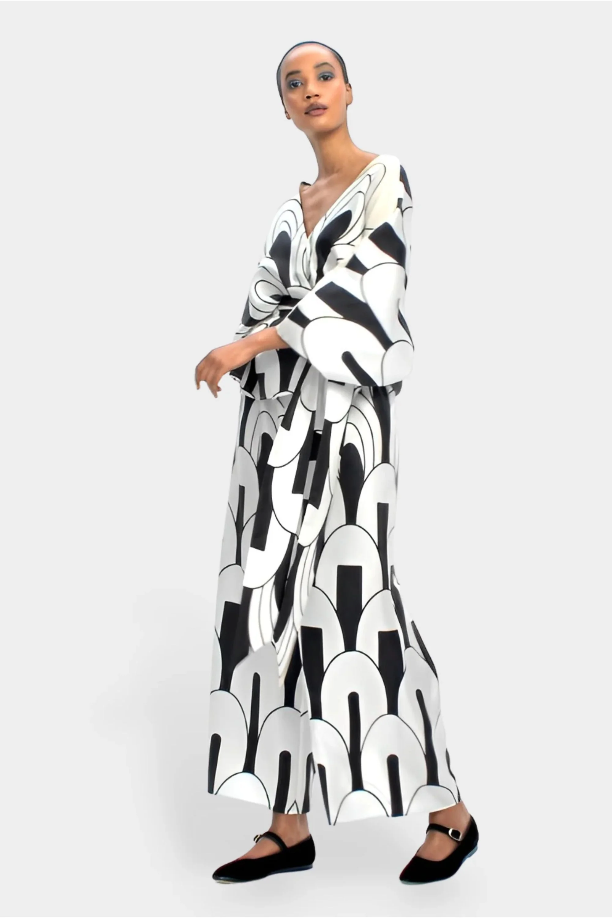 Abstract Black & White Coord Set
