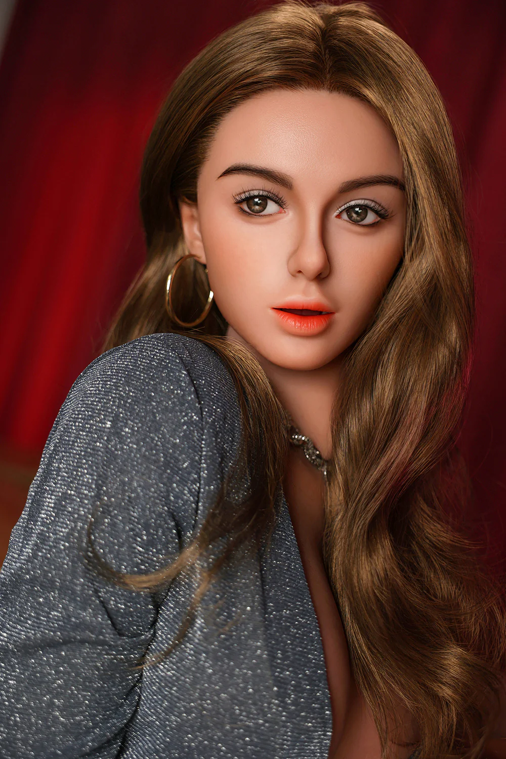 US Stock - YAMIEE Emily 4.99ft/152cm #827 ROS Soft Silicone Head + TPE Body Bronzed Skin Blonde Girl Sex Doll