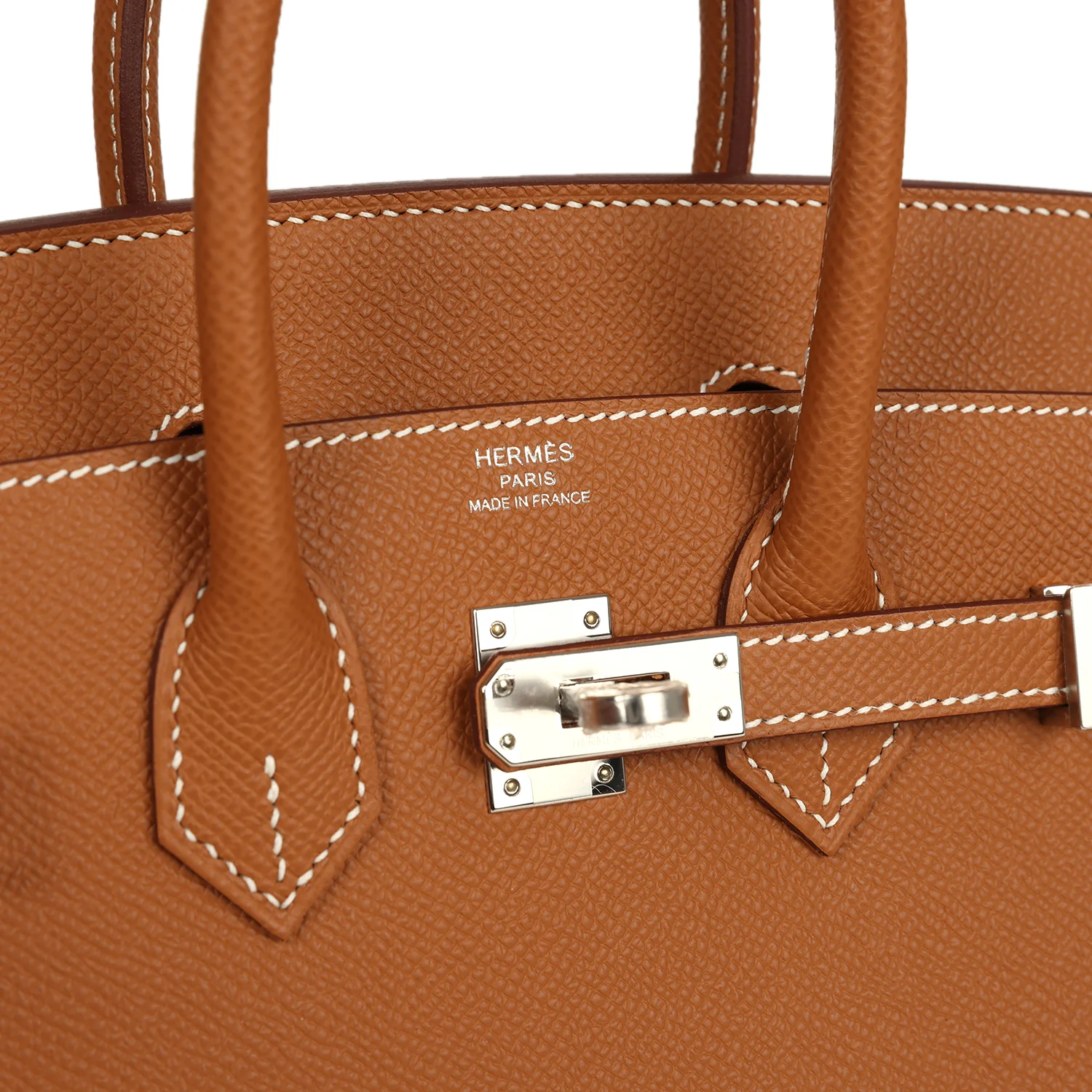 Hermes Birkin Sellier 25 Gold Epsom Palladium Hardware