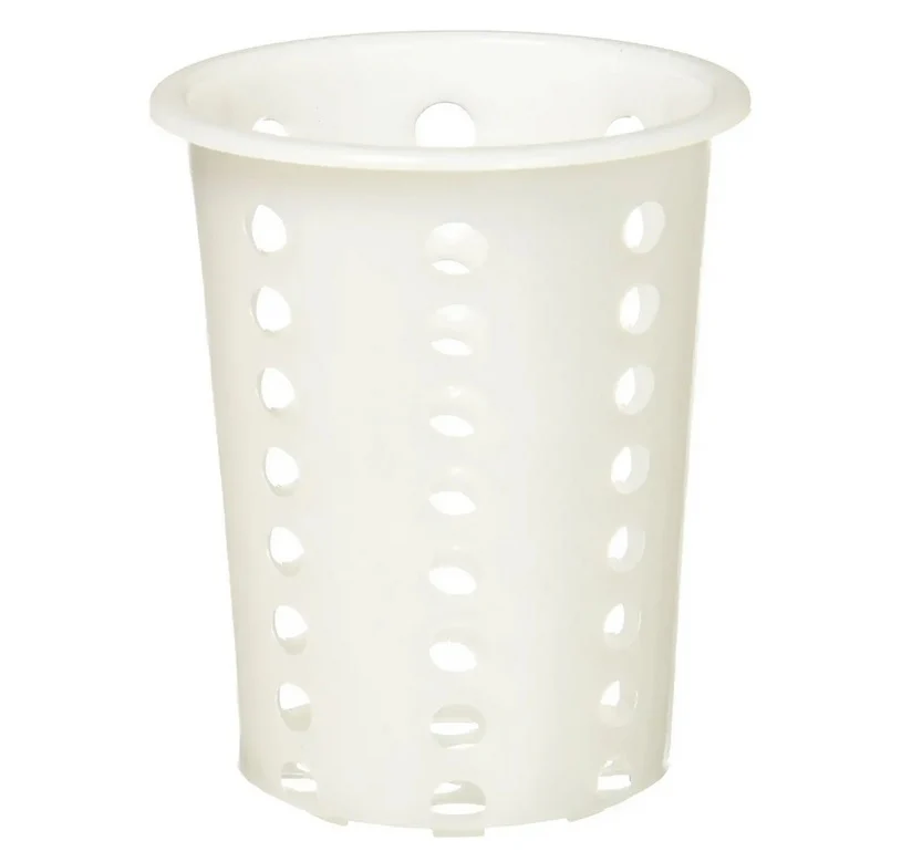 Commercial Perforated Plastic Flatware Holder Cylinder