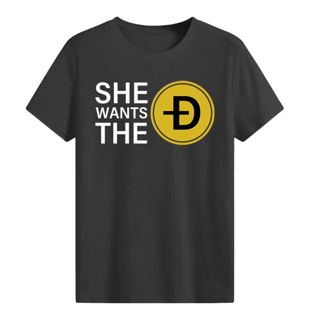 She Wants The Dogecoin T-shirt