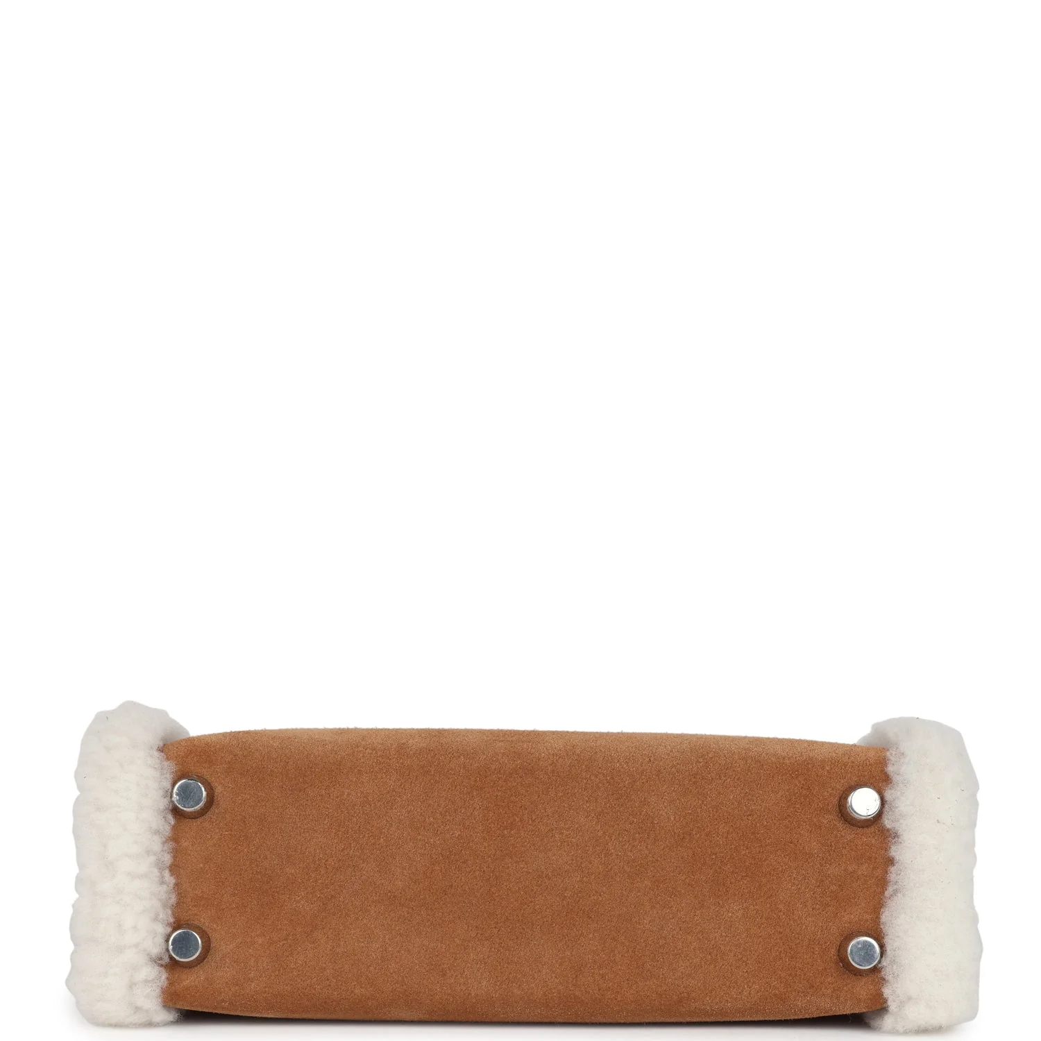 Hermes Teddy Kelly 20 Chamois Shearling and Swift Palladium Hardware
