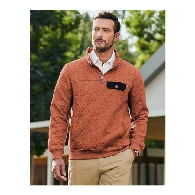 Men's Quilted Sweatshirt