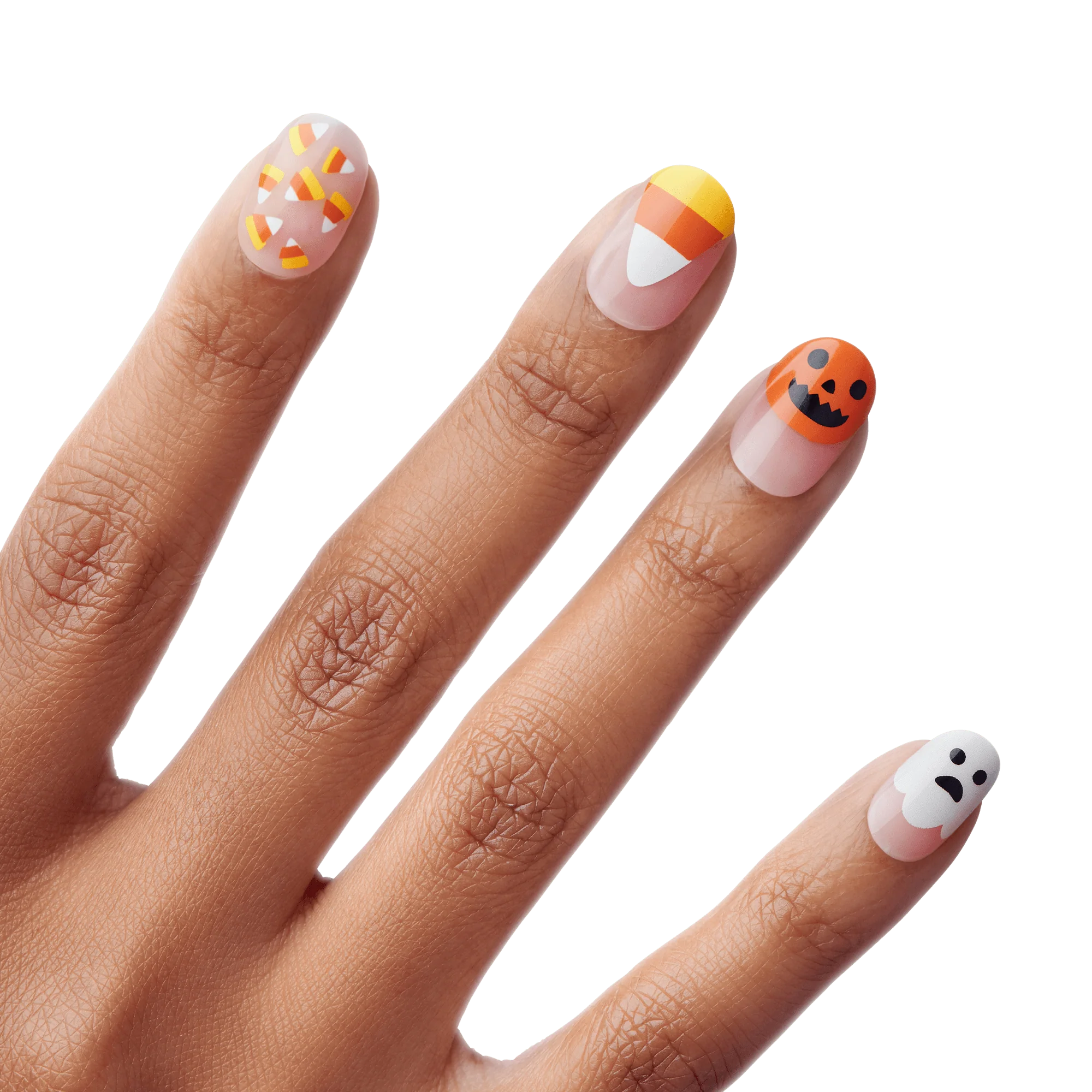 KISS Voguish Fantasy Glow-In-The-Dark Halloween Press On Glue Nails  - Jugglers
