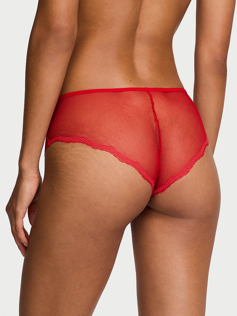 No-Show No-Show Lace-Back Cheeky Panty Novelty