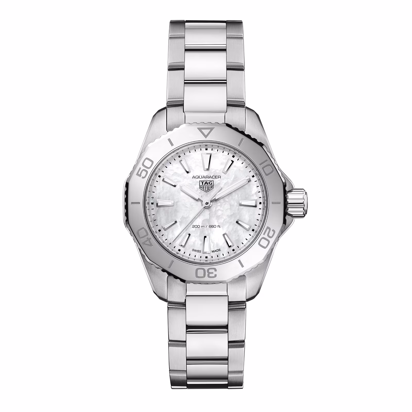 【7A Quality】TAG Heuer Aquaracer Professional 200 30mm Ladies Watch Mother Of Pearl WBP1418.BA0622