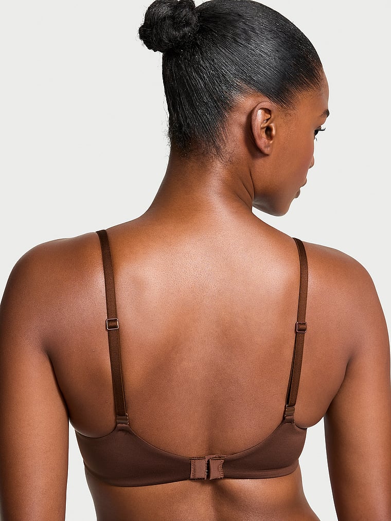 Body by Victoria Lace-Trim Push-Up Bra Lace Trim