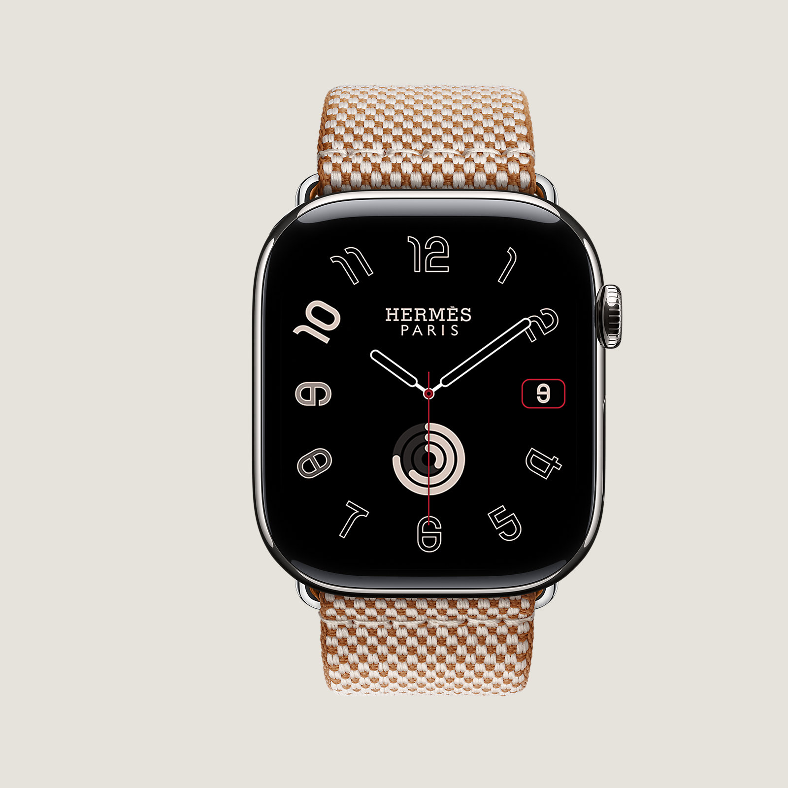 Series 11 case & Band Apple Watch Hermès Single Tour 46 mm Toile H