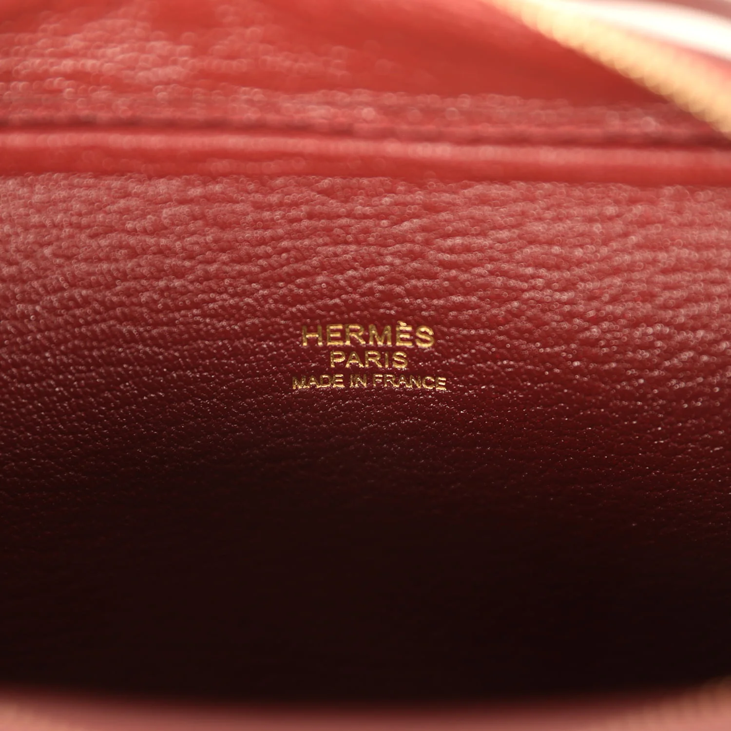 Hermes Mini Plume 21 Bag Rouge H Chèvre Gold Hardware