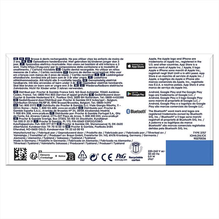 ORAL-B - Spazzolino elettrico IO6 SERIES-Bianco